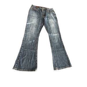 Abercrombie and Fitch  Flare Mid-rise Button Fly Denim Jeans size 2